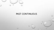 English powerpoint: Past continuous