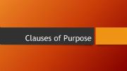 English powerpoint: Clauses of purpose