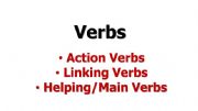 English powerpoint: Lesson - Types of Verbs