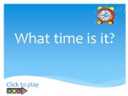 English powerpoint: Time