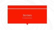 English powerpoint: Borders