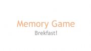 English powerpoint: Breakfast Memory Game