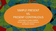 English powerpoint: Simple present and present continuous