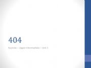English powerpoint: TED TALKS - 404, the story of a page not found