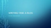 English powerpoint: How to write a blog