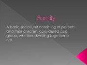 English powerpoint: Types of Families