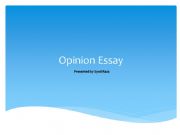 English powerpoint: Opinion Essay