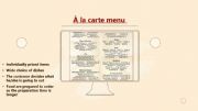 English powerpoint: Types of menu - pt2