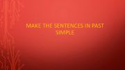 English powerpoint: Sentence building