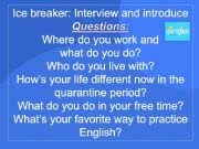 English powerpoint: Interview and Introduce