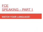 English powerpoint: Watch your language