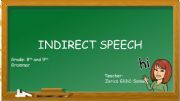 English powerpoint: Indirect speech