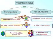 English powerpoint: present continuous for future planning