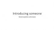 English powerpoint: Introducing someone