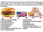 English powerpoint: American and English Stereotypes
