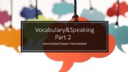 English powerpoint: SLEEP Vocabulary&Speaking PArt 2