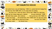 English powerpoint: Haunted house text