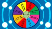 English powerpoint: Bad habits - spinning wheel, how do people waste water? 