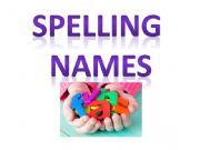 English powerpoint: Spelling game