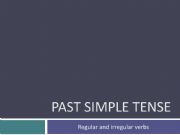 English powerpoint: Past Simple explanation plus mnemonic tables of irregular verbs