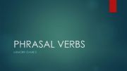 English powerpoint: Phrasal Verbs Memory Game