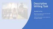 English powerpoint: Descriptive Writing - The Back Garden 