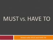 English powerpoint: MUST vs. HAVE TO