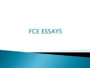 English powerpoint: How to write a FCE essay