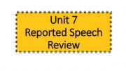 English powerpoint: Reported speech