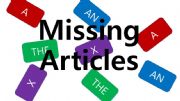 English powerpoint: Missing Articles