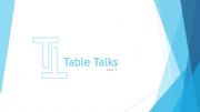 English powerpoint: Table Talks 1