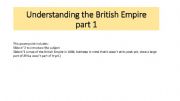 English powerpoint: Understanding the British Empire 1