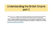 English powerpoint: Understanding the British Empire 2