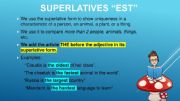 English powerpoint: Superlatives Madagascar movie