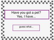 English powerpoint: have you got - guessing game