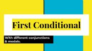 English powerpoint: First Conditional