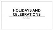 English powerpoint: Holidays and celebrations in Costa Rica