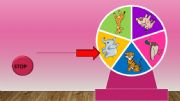 English powerpoint: ANIMALS AND ADJECTIVES Spinning Wheel