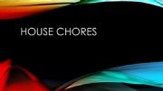 English powerpoint: Household chores