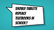 English powerpoint: books vs tablets