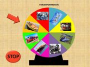 English powerpoint: Transportation wheel game