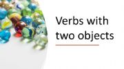 English powerpoint: Verbs with two objects