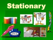 English powerpoint: stationary