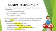English powerpoint: Comparison of adjectives