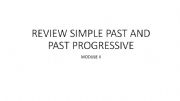 English powerpoint: Review Simple past and Past Continuous