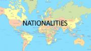 English powerpoint: nationalities