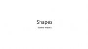 English powerpoint: Shapes