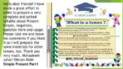 English powerpoint: simple present full package no.1
