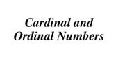 English powerpoint: Cardinal and ordinal numbers