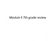 English powerpoint: Module 4 7th grade Review 